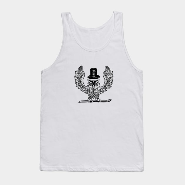 Owl - Russian Tattoo Design Tank Top by BobbyShaftoe